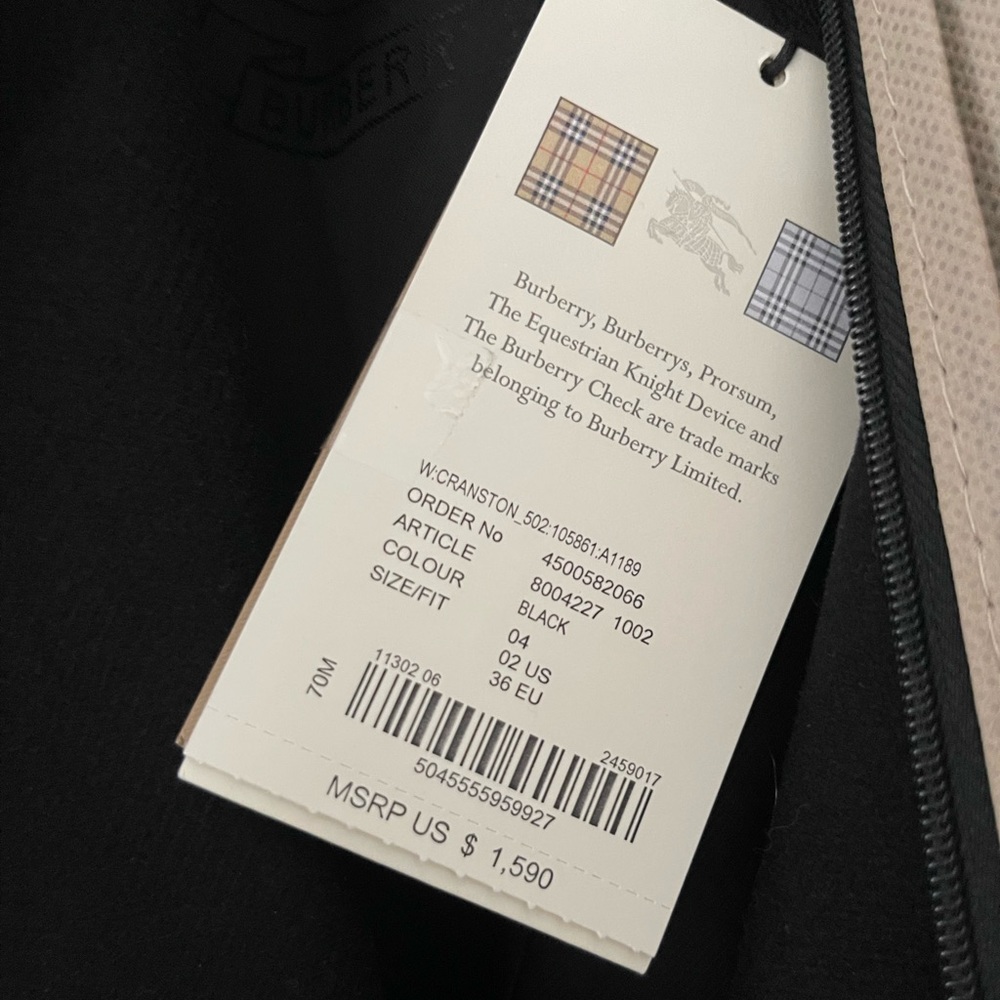 Burberry Wool Warm Coat , BNWT - Picture 9 of 14